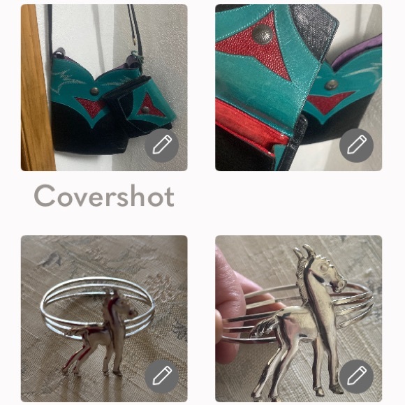 JAMES CULVER RARE Leather Crossbody/wallet💚💜 SET🤠+925🐴Bangle 6.5” - Picture 1 of 17